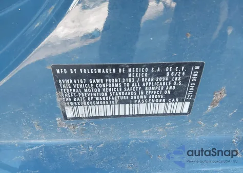 2025 Volkswagen Jetta 1.5T S из США, поврежденный, VIN 3VW5X7BU8SM095785